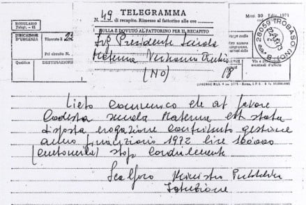 10 – marzo – 1947 Ministro Pubblica Istruzione Oscar Luigi Scalfaro Erogazione contributo gestionale